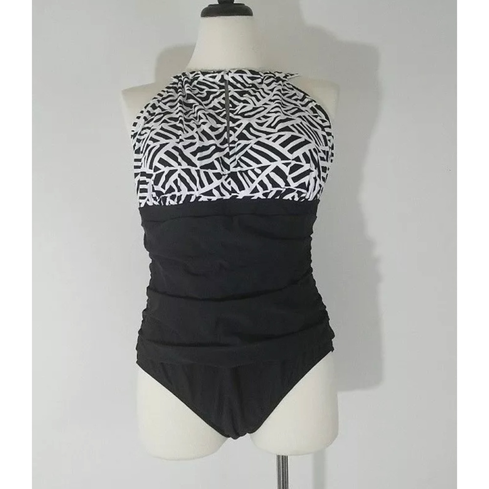 SWIM SOLUTIONS WOMEN'S ONE PIECE WAIST MINIMIZER